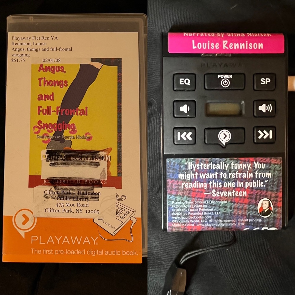 Vintage Mp3 player audiobook Louise Rennison Confessions of Georgia Nicolson